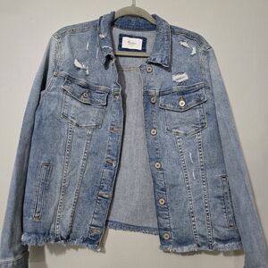 Kancan distressed jean jacket